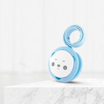 Panda Animacinis Pieno Buteliuko Klipsas ir Skaidri Laikymo Dėžutė, 2 Stiliai pacifier chain rožinė