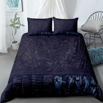 Star Map Duvet Cover Set King Queen Double Full Twin Single Size Duvet Cover Pillow Case Bed Linen Set 135x200cm