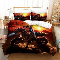 3d Zeldas Game Pattern Duvet Cover Set with Pillowcase Bedding Set Single Double Twin Full Queen King Size for Bedroom Decor 135x200cm blue