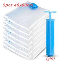 Vacuum Storage Bags More Space Save Compression Travel Seal Zipper for Clothes Pillows Bedding Closet Home Organizer