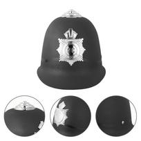 Police Hat Black Head Decorative Accessory Halloween Cosplay Party And Ball Caps 25.50X17.00X15.50CM juoda
