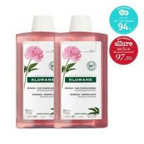 Klorane Peony Shampoo Double Plan (400ml+400ml) (Sensitive Scalp & Scalp Soothing)