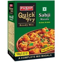 Pushp Brand Quick Fry Masala, Ready to Cook Quick Fry Sabji Masala (100g Box Pack of 1)