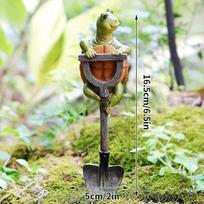 Micro Landscape Ornaments Creative Resin Frog Rabbit Turtle Dwarf Sculpture Outdoor Garden Craft Statue Decoration Figurine jūrų vėžlys