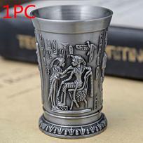 Kūrybiška europietiško retro vyno taurė, pagaminta iš cinko lydinio, egiptietiška vyno taurė, senovės Egipto vyno taurė, metalo dirbiniai, Kalėdų, Helovino dovana