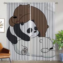 Curtains for Living Room Curtain for Room 2 Panel We Bare Bears Halloween Decoration Shades Partition Home Interior Curtains W50xH70cmx2pcs-CL