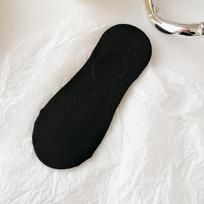 Moteriškos žemo kirpimo medvilninės kojinės, moteriškos, neslystančios, paslėptos, nematomos vasarinės kojinės. One size juoda
