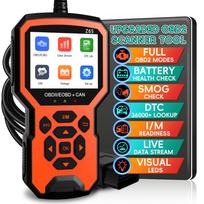 OBD2 Scanner Live Data Professional Mechanic OBDII/EOBD Diagnostic Code Reader Tool for Check Engine Light Diagnostic Tool oranžinė