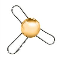 Gold Coffee Ice Brewing Cube with Stand Cold Brewing Coffee Cube Gold Coffee Ice Cube Metal Coffee Tool for Coffee A
