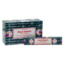 Satya Palo santo Incense Sticks Agarbatti 180 Grams Box | 12 Packs of 15 Grams Each in a Box | Export Quality