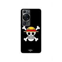 Coque Huawei P60 Drapeau One Piece Pirate Rap et Chapeau de Paille Maniacase