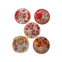 10x Window Flower Vibrant Happy New Year Window Stickers For Lunar New Year Decorations Celebration 28*35cm,d