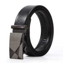 Vyriškas universalus patvarus jaunatviškas lazerinis automatinės sagties diržas, imituota karvės oda Type 3, With buckle 125cm