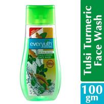 Everyuth Naturals Anti Acne Anti Marks Tulsi Ciberžolės Veido Prausiklis, 100g green
