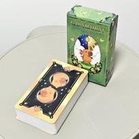 Kapibarų Taro Kaladė 10,3*6cm 78 Mielos Taro Kortos Įneša tą Raminančią Atmosferą ir Energiją į Taro Kaladę