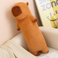90-120 cm animacinio filmo juostelė Capybara pliušinė lėlės pagalvė Kokybiškas minkštas kapybaros pliušinis žaislas, skirtas draugės gimtadienio dovanai. about 90cm brown