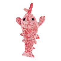 USB Charging Simulation Lobster Pet Toy Cute Interactive Shrimp Dog Toys Washable Plush Lobster Cat Toy Soft for Cats Toys raudona