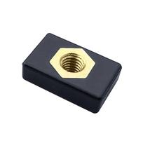 6mm Copper Sliding Nut Boat Rail Hardware Kayak Track Rail Copper Nut Fishing Rod Holder Mounting Base Nut Enduring 1 gray