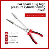 Mėlyna rankena aukštos įtampos laido ir žvakės išmontavimo replės Forged Black Red Handle Spark Plug Pliers (Bag)