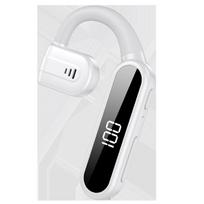Naujas kaulinio laidumo Bluetooth ausinis, vieno ausies sukimas, su įkrovimo skyriumi, be ausies kabliuko, ausies išorinis garsas, didelė galia Single earphone balta