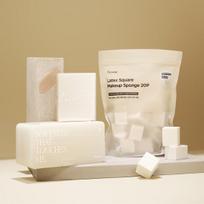 Picasso Latex Square Makeup Sponge 6P/20P/Refill 6P (case not included) beige