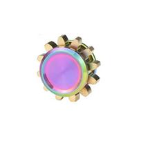 Copper Gear Metal Spinner Toy Small Fidget Toy Solid Metal Brass Gear Mini Steel Bearing for Adults Copper Gear Design Boredom Killing Time Toys įvairiaspalvis