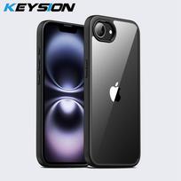 KEYSION Shockproof Clear Case for iPhone 16e Soft Silicone+PC HD Transparent Protection Phone Back Cover for iPhone 16e 2025 for iPhoe 16e juoda