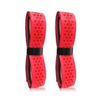 2 Pcs Baseball Bat Grip Tape 1.75mm Anti-Slip Sports Handle Tape raudona