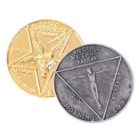 1PC Latest Pentecostal Coin Specie Cosplay Collectible Coins Versatile Lucifers Morning Star Satan AVE sidabras