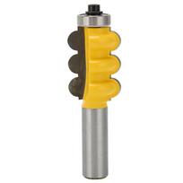 Triple Bead Router Bit Flute Furniture Trim Molding Engraver Ball Cutter 12in Round Shank