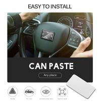 Car Clock Mini Automobiles Internal Stick On Digital Watch Auto Ornament Car Accessories Gifts juoda