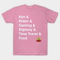 T Shirt Women Ken And Robin And Gaming White Letters Harajuku Print Kawaii Tshirt Summer Short Sleeve Female T-Shirt Top Tee 4XL balta