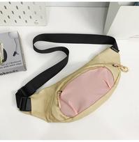 Outdoor Commuting Men'S Durable And Lightweight Fanny Pack, Daily Leisure Waterproof Material, Sports Breathable Hanging Bag, Cycling And Running chaki