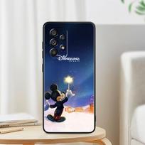 Fejerverkai Minnie Mickey Samsung A53 A52 A33 A32 A51 A71 A21S A13 A73 A50 A22 A23 A03 A72 A54 A12 5G Juodas Minkštas Telefono Dėklas Samsung A22 5G