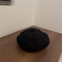 Moterų Baretė Japoniška Pavasario/Vasaros Moliūgo Kepurė Vaikų Plona Vintažinė Dažytojo Kepurė one size black