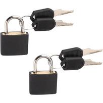 Mini Padlocks Set Luggage Locks with 2 Keys Waterproof Safely Padlock for Backpacks Computer Bags Gym Locker Tool Box Diary Key Lock, 2Set juoda