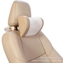 Adjustable Memory Foam Car Headrest with Mobile Phone Holder & Storage Hook gray