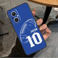 Personalised Name Football Volleyball Case For OPPO Reno 8 7 6 5 4 Lite 2Z 4Z 5Z 8T 10 OPPO Find X5 X6 Pro X2 Lite X3 Neo Cover OPPO Find X3 Neo blue