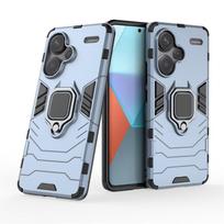 For Xiaomi Redmi Note 13 Pro Case Magnetic Ring Kickstand Phone Case For Redmi Note 13 Pro + Plus 5G Shockproof Armor Back Cover Redmi Note 13 5G tamsiai mėlyna