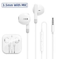 C tipo 3,5 mm Lightning ausinės stereo muzikos ausinės laidinės ausinės su mikrofonu DAC mikroschema, skirta iPhone 15 Samsung Galaxy S23 S22 S21 Ultra Xiaomi 3.5 mm jack Port balta