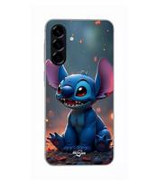 Case - Maniacase - Samsung Galaxy A26 - Silicone - 3D art - Cute stitch juoda