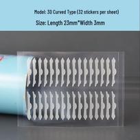High Viscosity Matte Invisible Eyelid Stickers - Breathable, Non-Reflective, Natural Skin Tone for Swollen or Double Eyelids gray