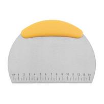 1PC With Scale Dough Scraper Easy To Clean Convenient Cake Cutter Cream Spatula oranžinė