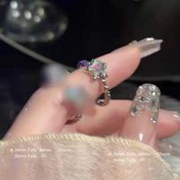 Dream Stars~ Light Luxury Niche Pentagram Ring Women's ins Design Sense Niche Index Finger Ring Fashion Jewelry