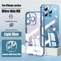 Naujas itin plonas skaidrus su objektyvo plėvele telefono dėklas iPhone 16 15 14 13 12 11 Pro Max 16 Plus galvanizuotas smūgiams atsparus dangtelis For IPhone 16 ProMax