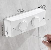 5.1M Retractable Clothesline Laundry Hanger Clothes Drying Rack Wall Mounted Washing Clothes Hanger Laundry Drying Line Balcony balta