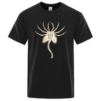 Juokingi ateivių vyrai T-shirtai Madingi laisvi prekės ženklo T-shirtai Vasariniai kvėpuojantys patogūs medvilniniai trumparankoviai marškinėliai Drabužiai S