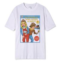 Can You Help Solve The Mystery Of Who Gives A Shit Men T Shirt Fashion Casual Street Oversize Tshirt Clothing S