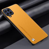 Luxury PU Leather Case For Samsung Galaxy A22 4G M22 M32 Back Cover Matte Silicone Full Protection Phone Case For Samsung M32 4G For Samsung A22 4G geltona