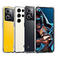 Smūgiams atsparus telefono dėklas Xiaomi POCO X5 Pro Skaidrus silikoninis Poco X3 X4 Pro X3GT X4 GT Poco X5 M5 M4 Pro M5S GT Dėklas For POCO X5